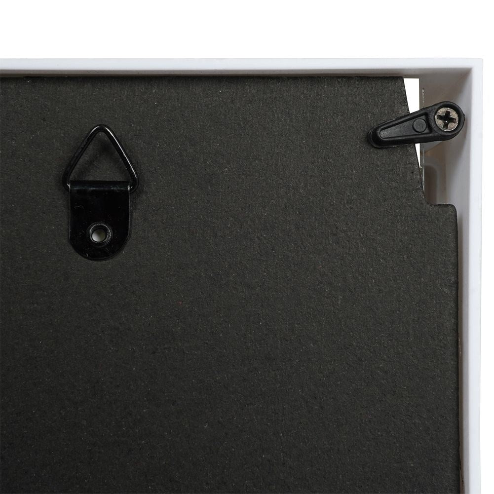 Set of 3 deep white photo frames in different sizes