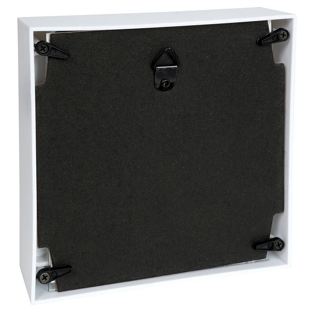 Set of 3 deep white photo frames in different sizes