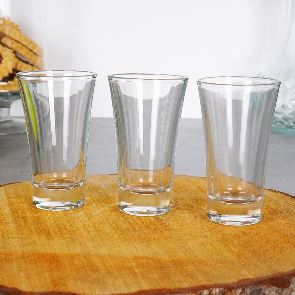 Set of 3 glasses for vodka/liquor/shots - dishwasher safe