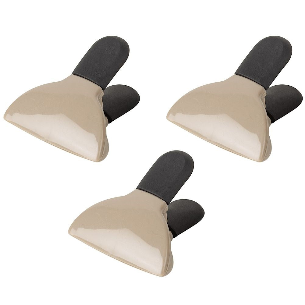 Set of 3 magnetic clips for fridge and bag closure