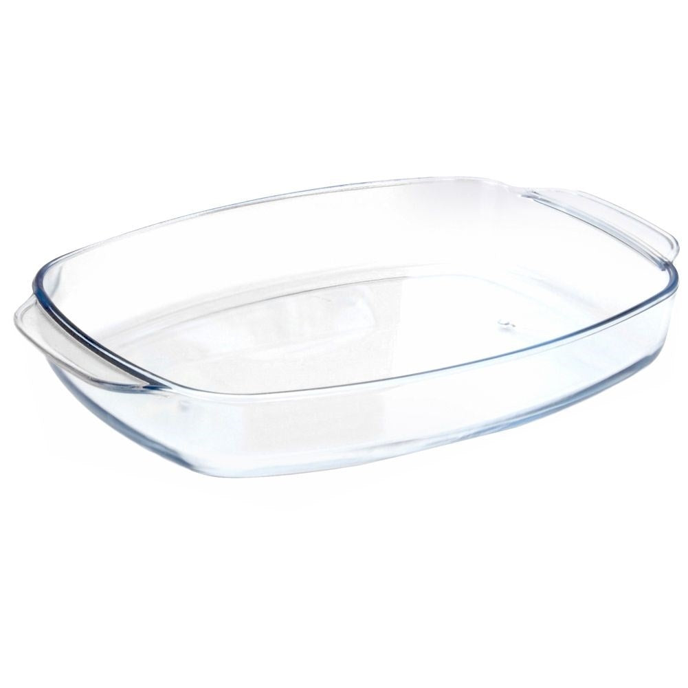 Set of 3 oven forms in heat-resistant glass