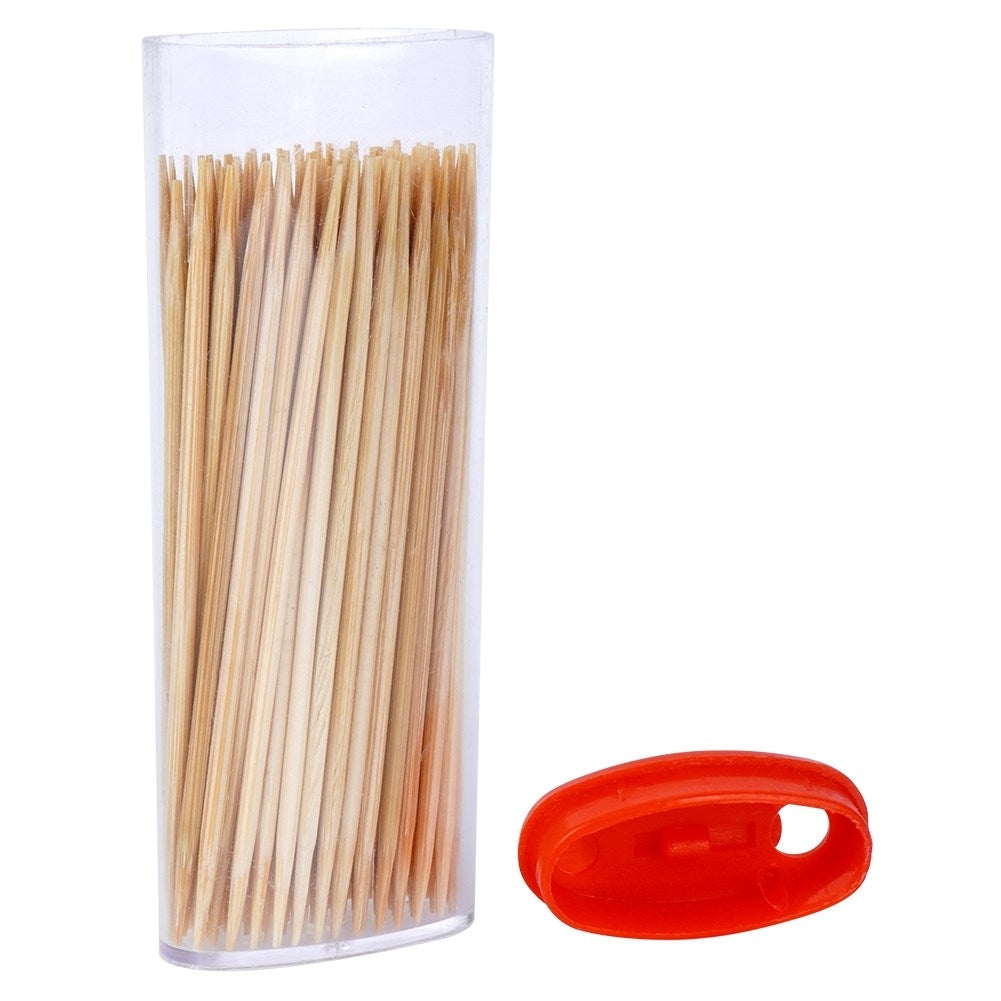 Set of 3 pk. wooden toothpicks, 80 pcs per pack. Perfect for snacks