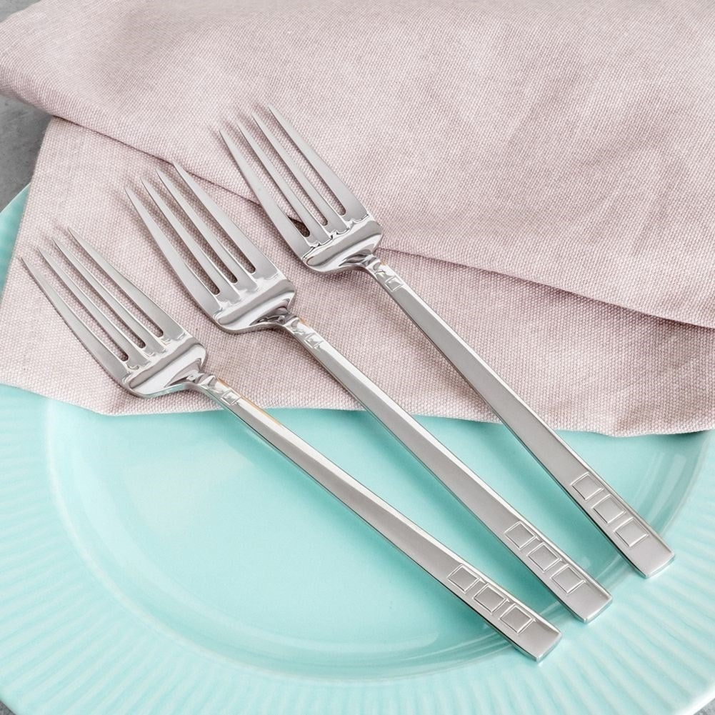 Set of 3 stainless steel forks, 21 cm, dishwasher safe