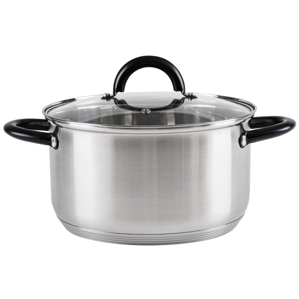 Set of 3 stainless steel pans for all stoves