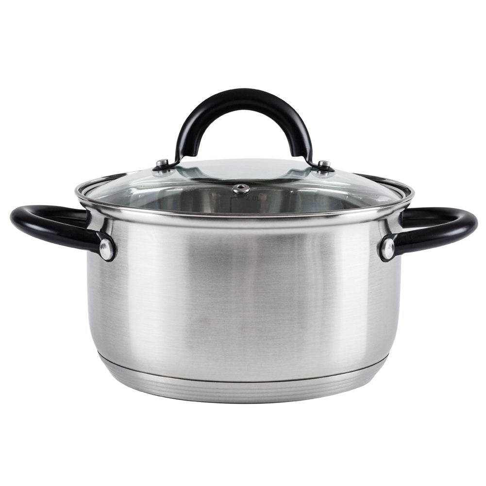 Set of 3 stainless steel pans for all stoves
