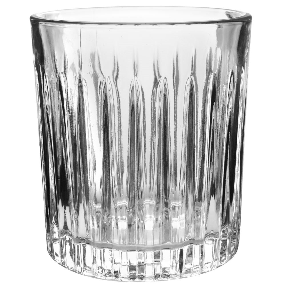 Set of 3 thick glasses with different decorations, dishwasher safe