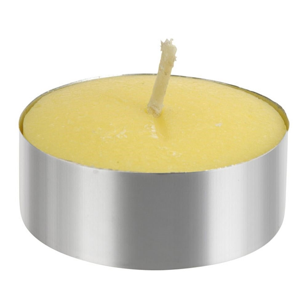 Set of 40 tealights with essential oil and lemon scent