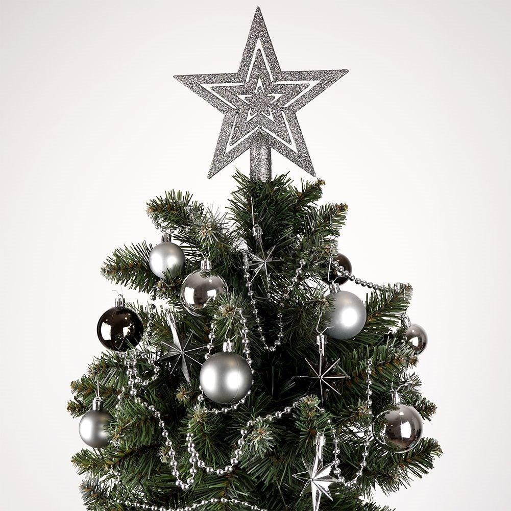 Set of 45 Unbreakable Christmas Baubles and Sparkling Star