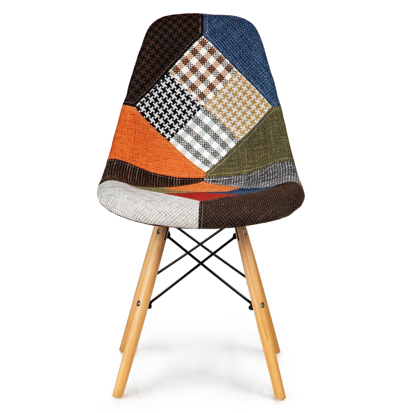 Set of 4 ModernHome patchwork chairs