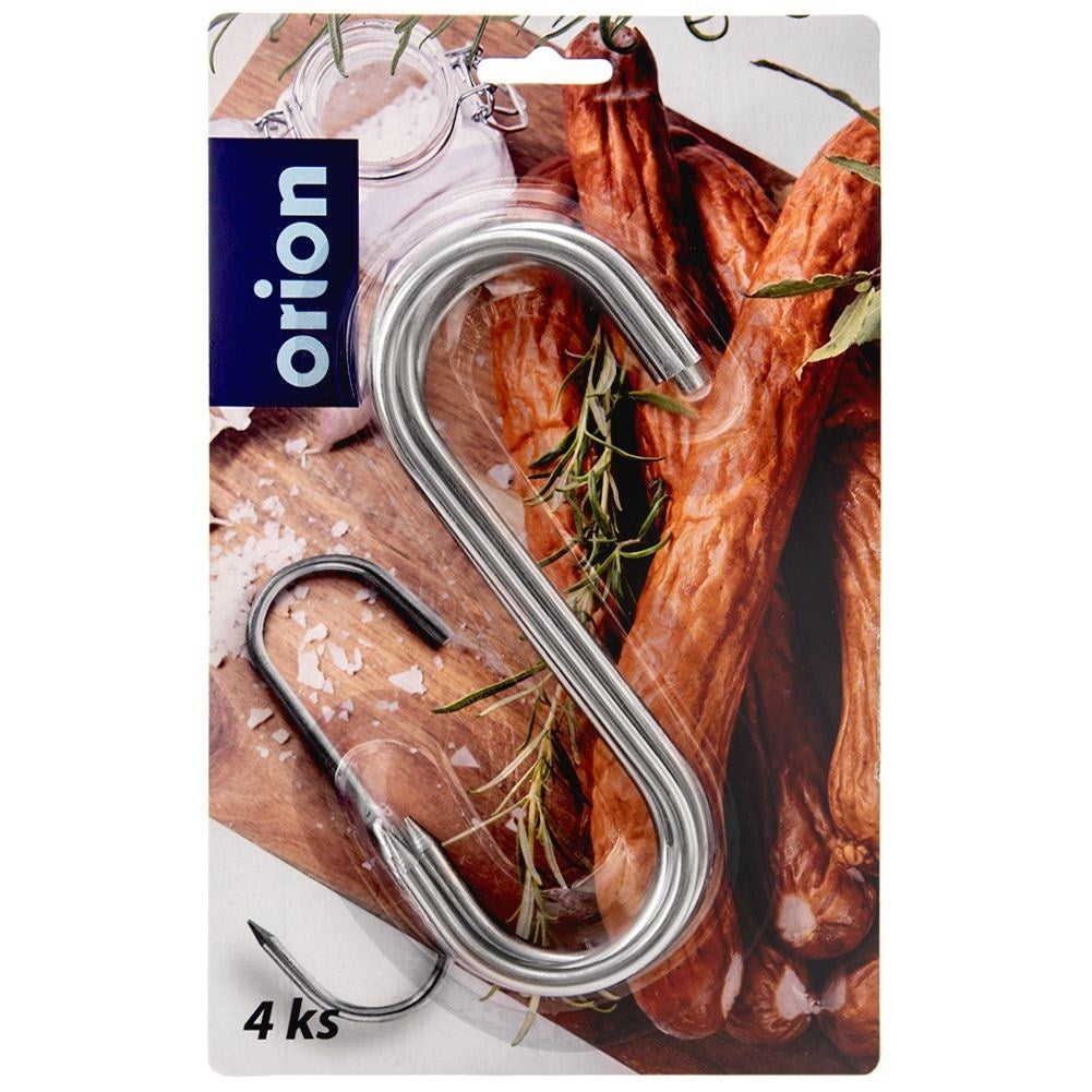 Set of 4 Smoke Shaving Hooks in S shape for Cooking