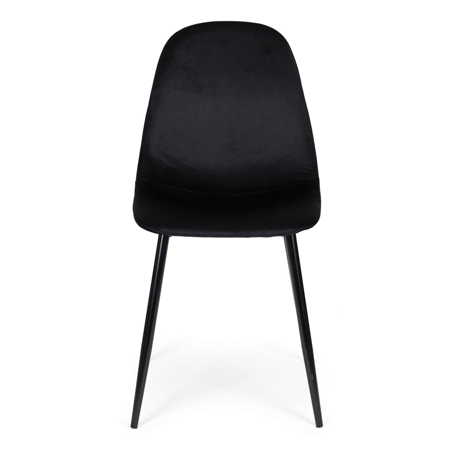 Set of 4 Velvet Chairs for Dining and Living Room Black ModernHome