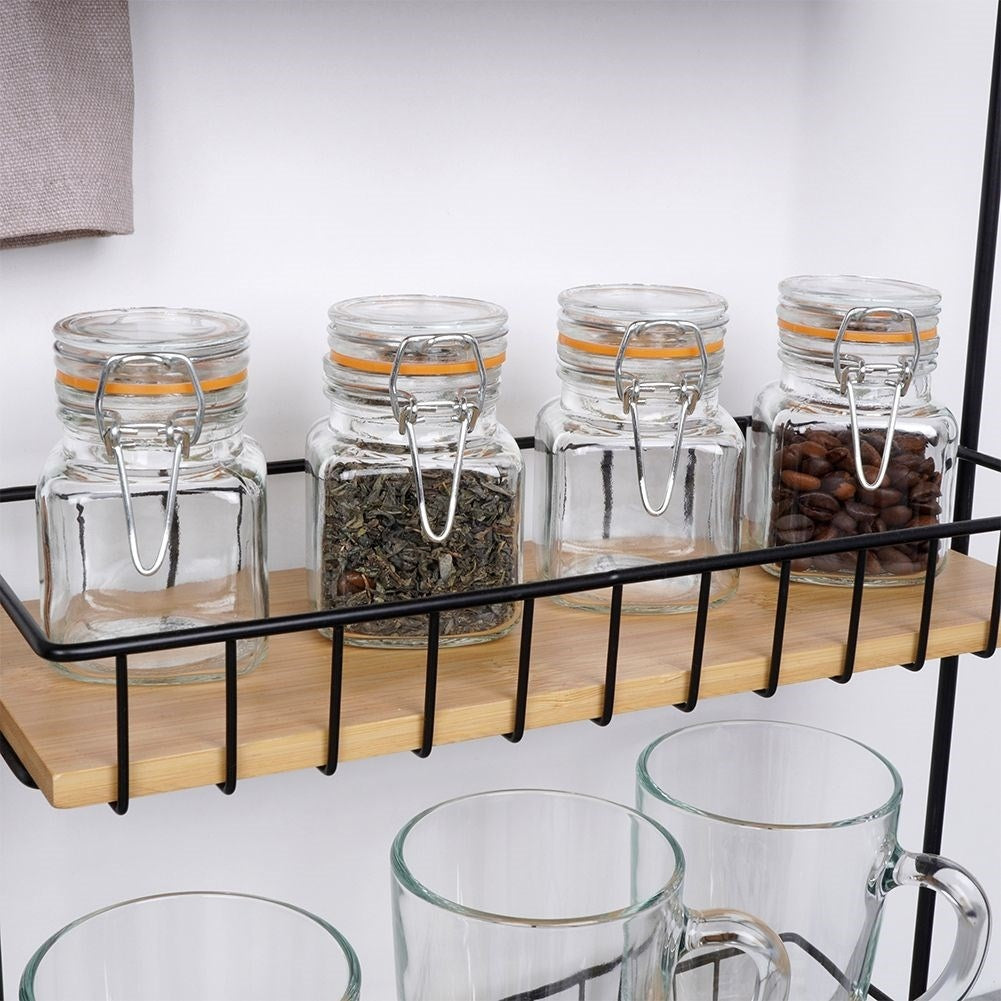 Set of 4 airtight jars - perfect for spices and jams
