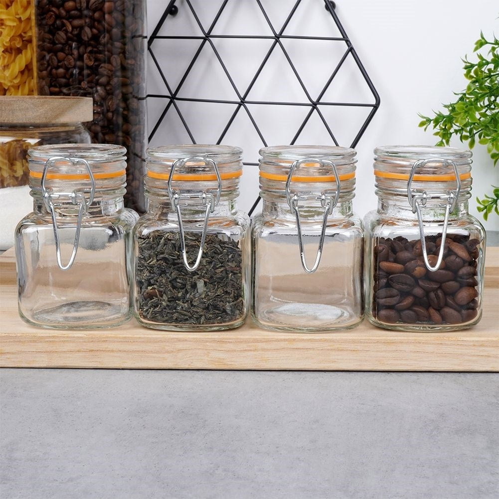 Set of 4 airtight jars - perfect for spices and jams