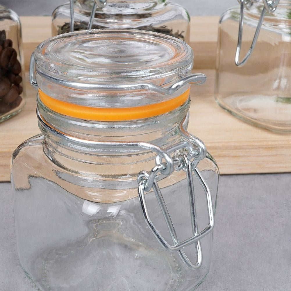 Set of 4 airtight jars - perfect for spices and jams