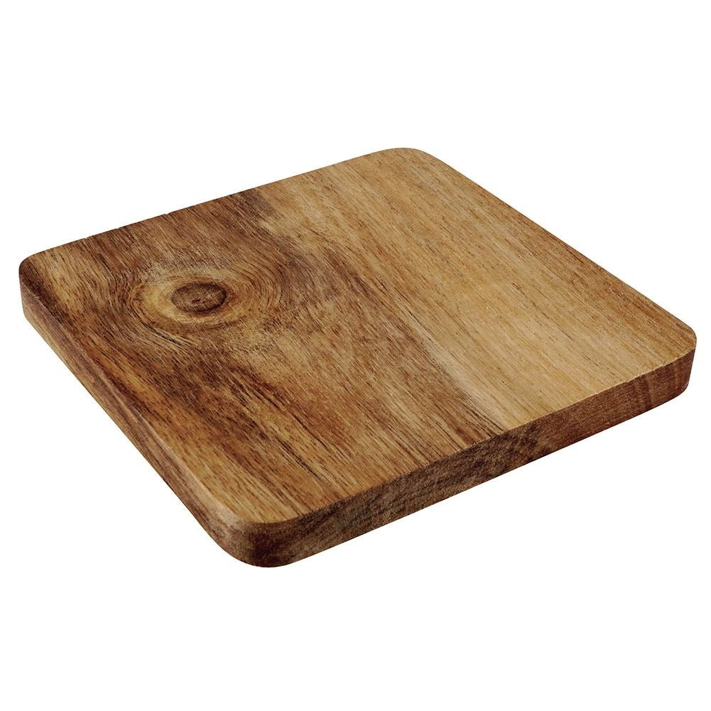 Set of 4 coasters for hot dishes - natural wood