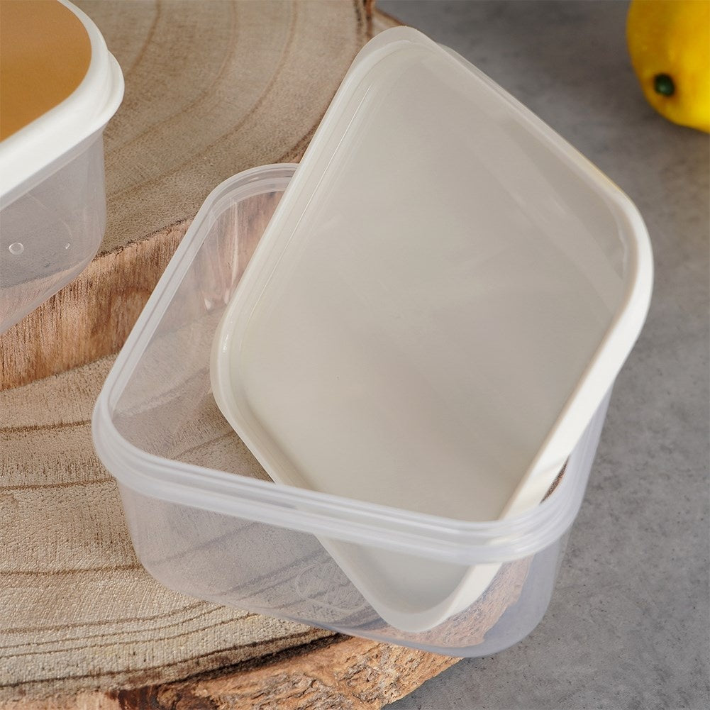Set of 4 food boxes with animal motifs in different sizes