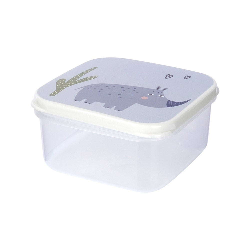 Set of 4 food boxes with animal motifs in different sizes