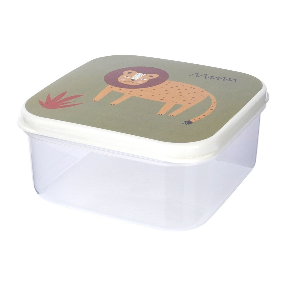 Set of 4 food boxes with animal motifs in different sizes