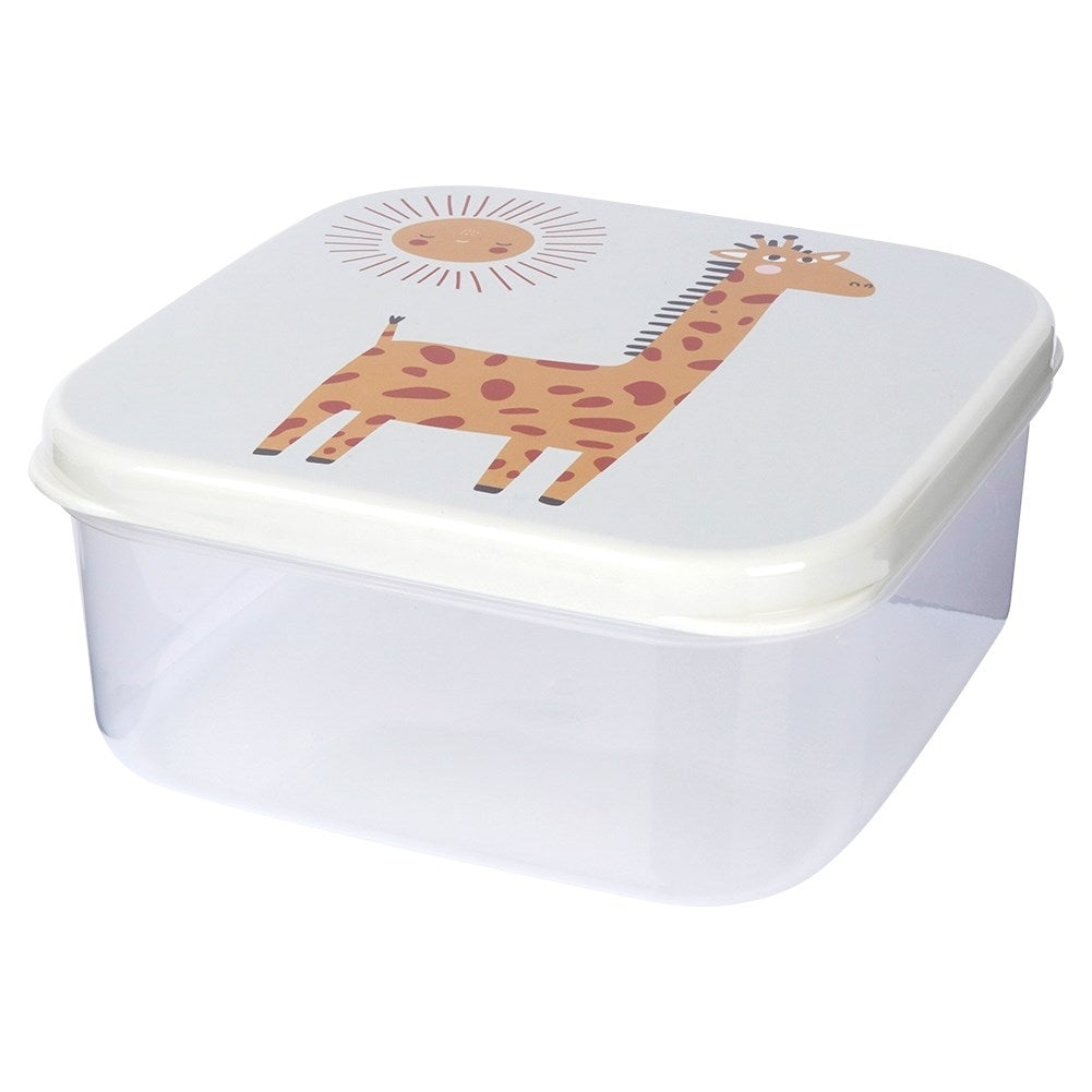 Set of 4 food boxes with animal motifs in different sizes