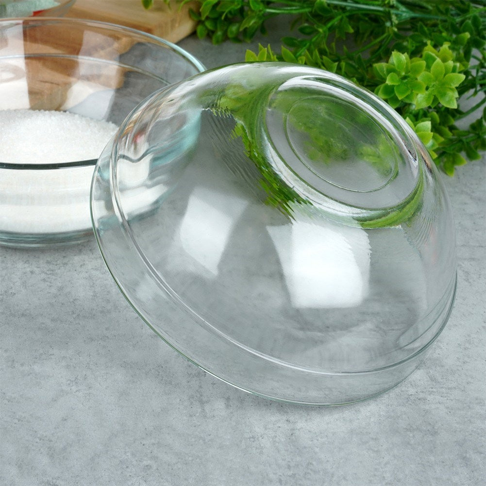 Set of 4 glass whisks for salad, snacks, dessert