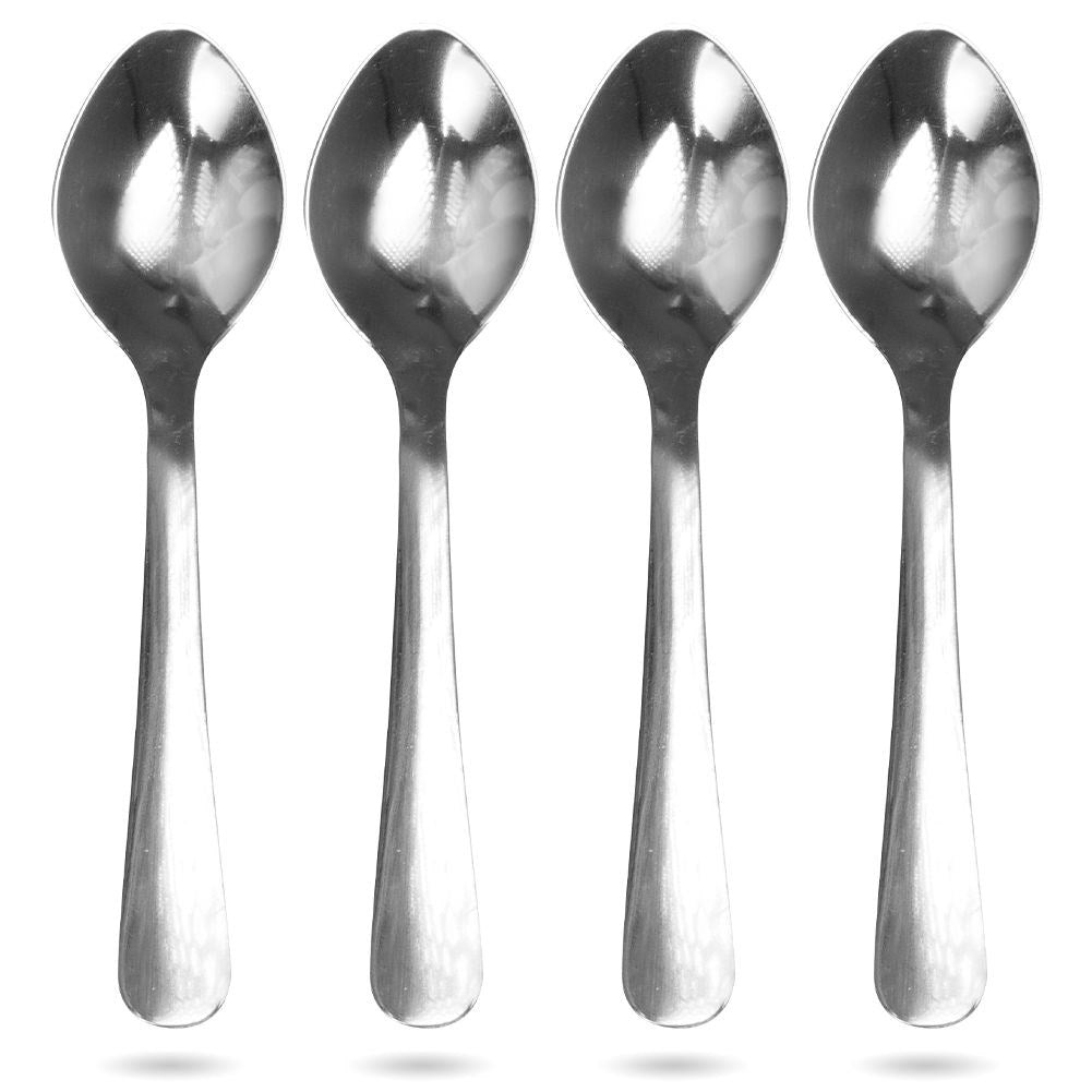 Set of 4 stainless steel mugs for coffee and tea