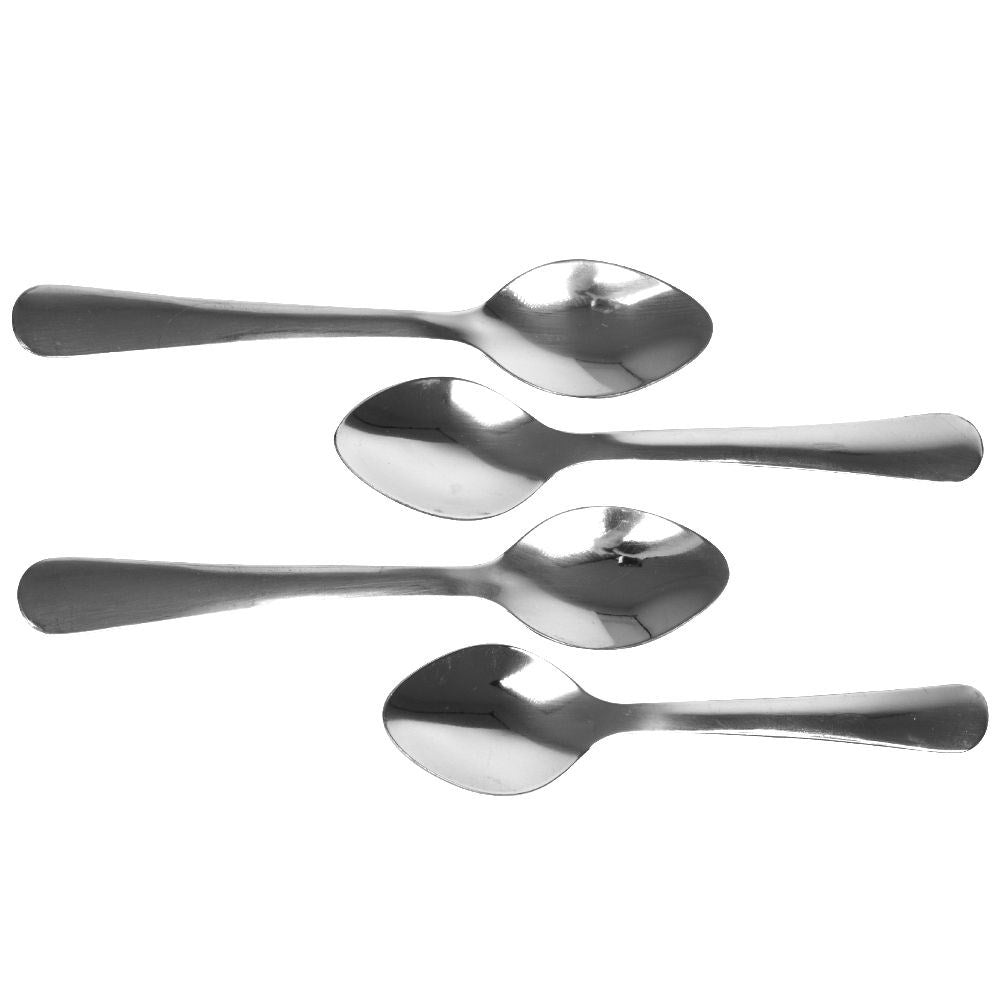 Set of 4 stainless steel mugs for coffee and tea