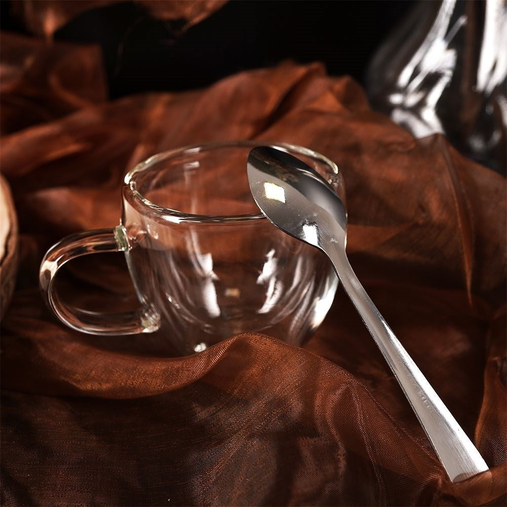 Set of 4 stainless steel mugs for coffee and tea
