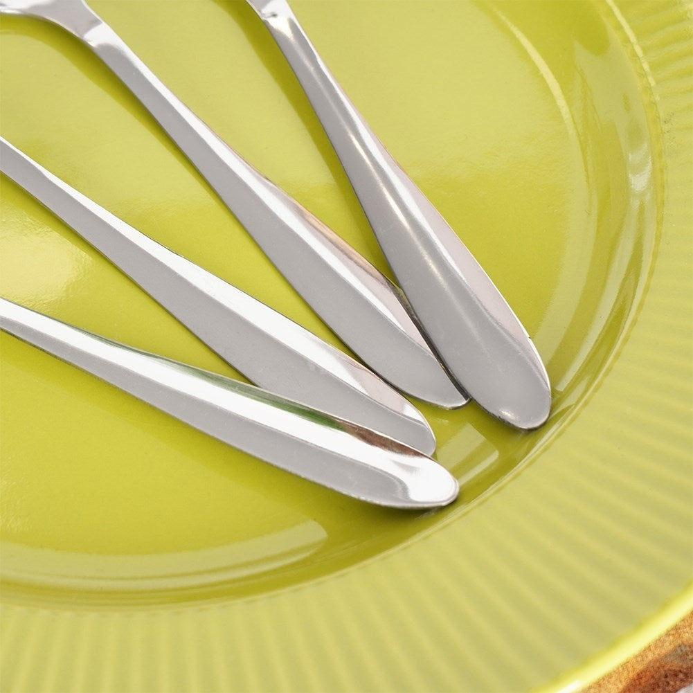 Set of 4 stainless steel spoons, 19 cm, dishwasher safe