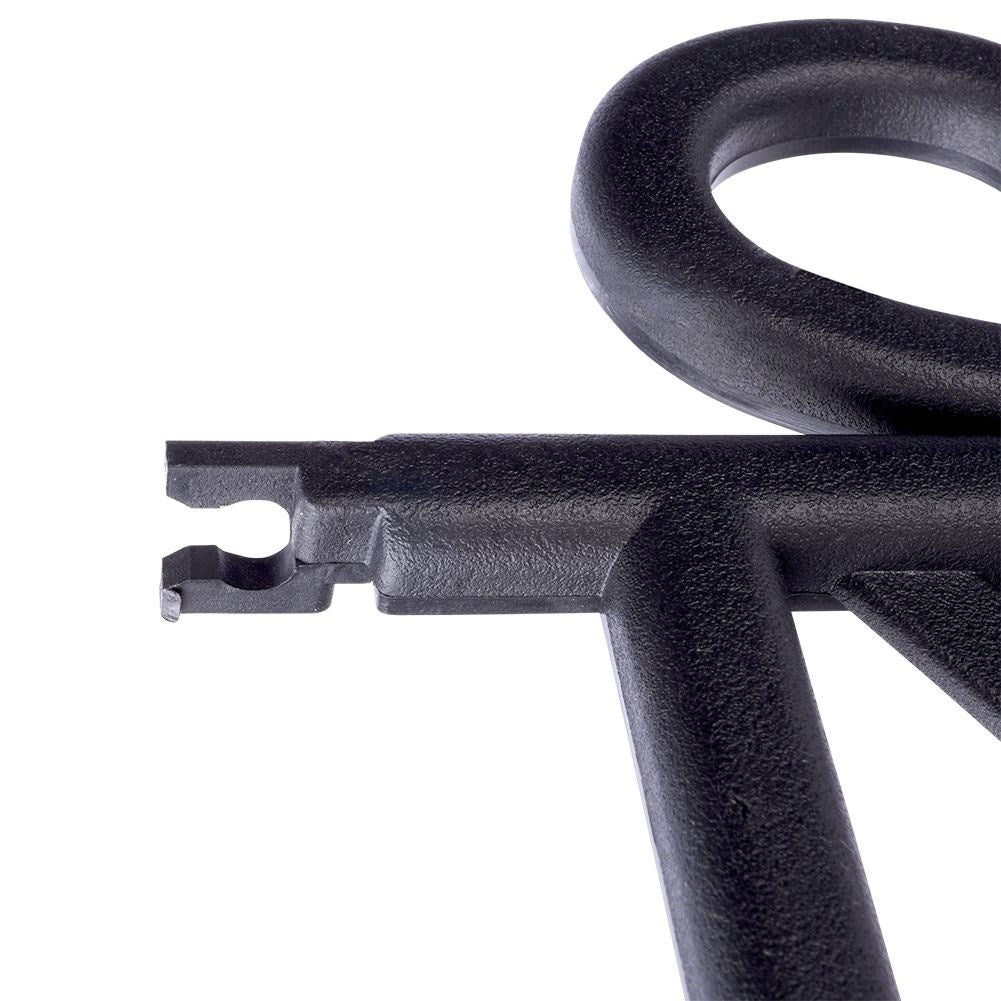 Set of 5 black garden fences in high quality plastic