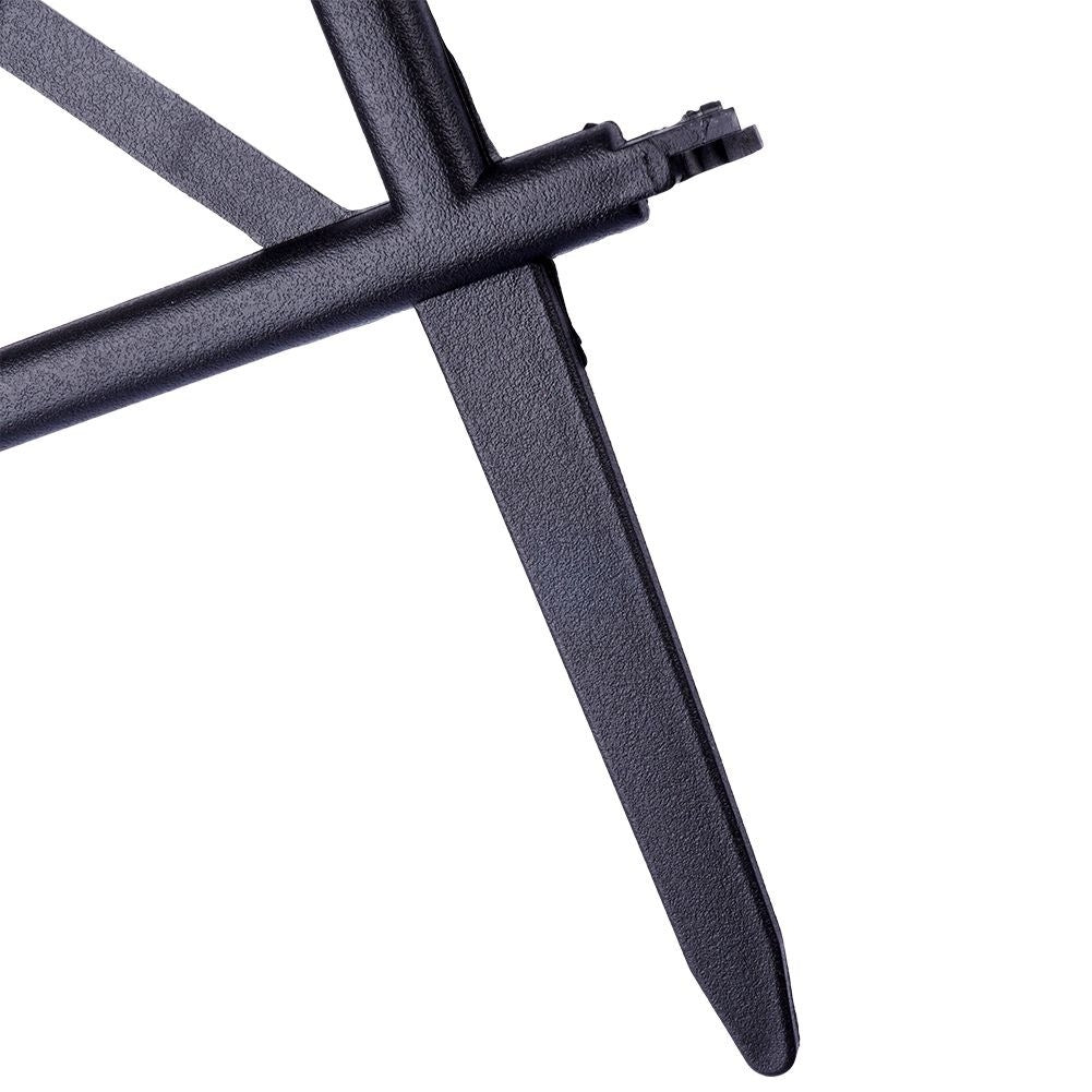 Set of 5 black garden fences in high quality plastic