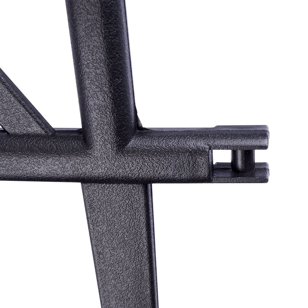 Set of 5 black garden fences in high quality plastic