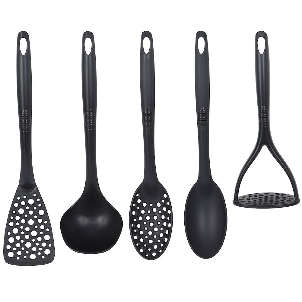 Set of 5 nylon utensils for cooking and baking