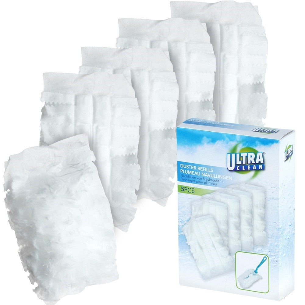 Set of 5 replaceable dust brushes for hard-to-reach places