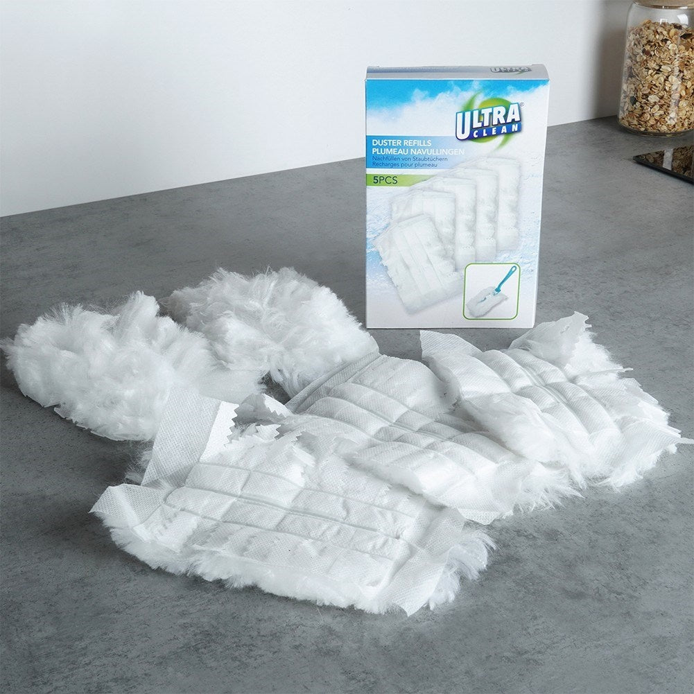 Set of 5 replaceable dust brushes for hard-to-reach places