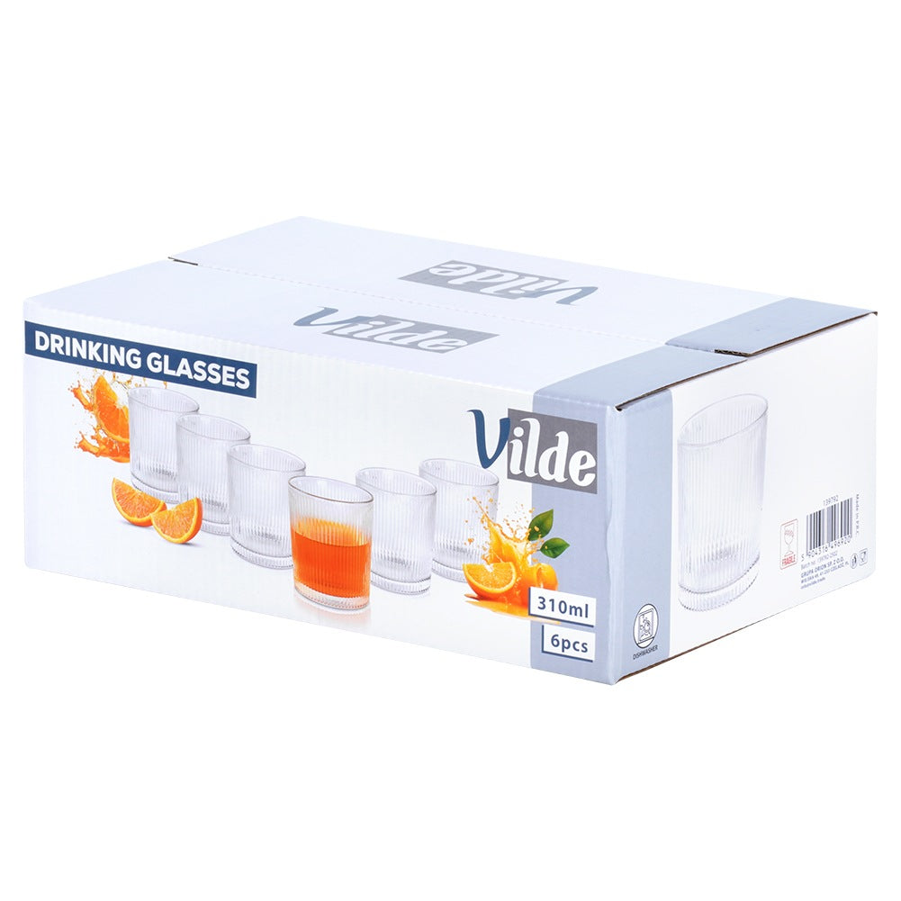 Set of 6 Glasses, 310 ml Each