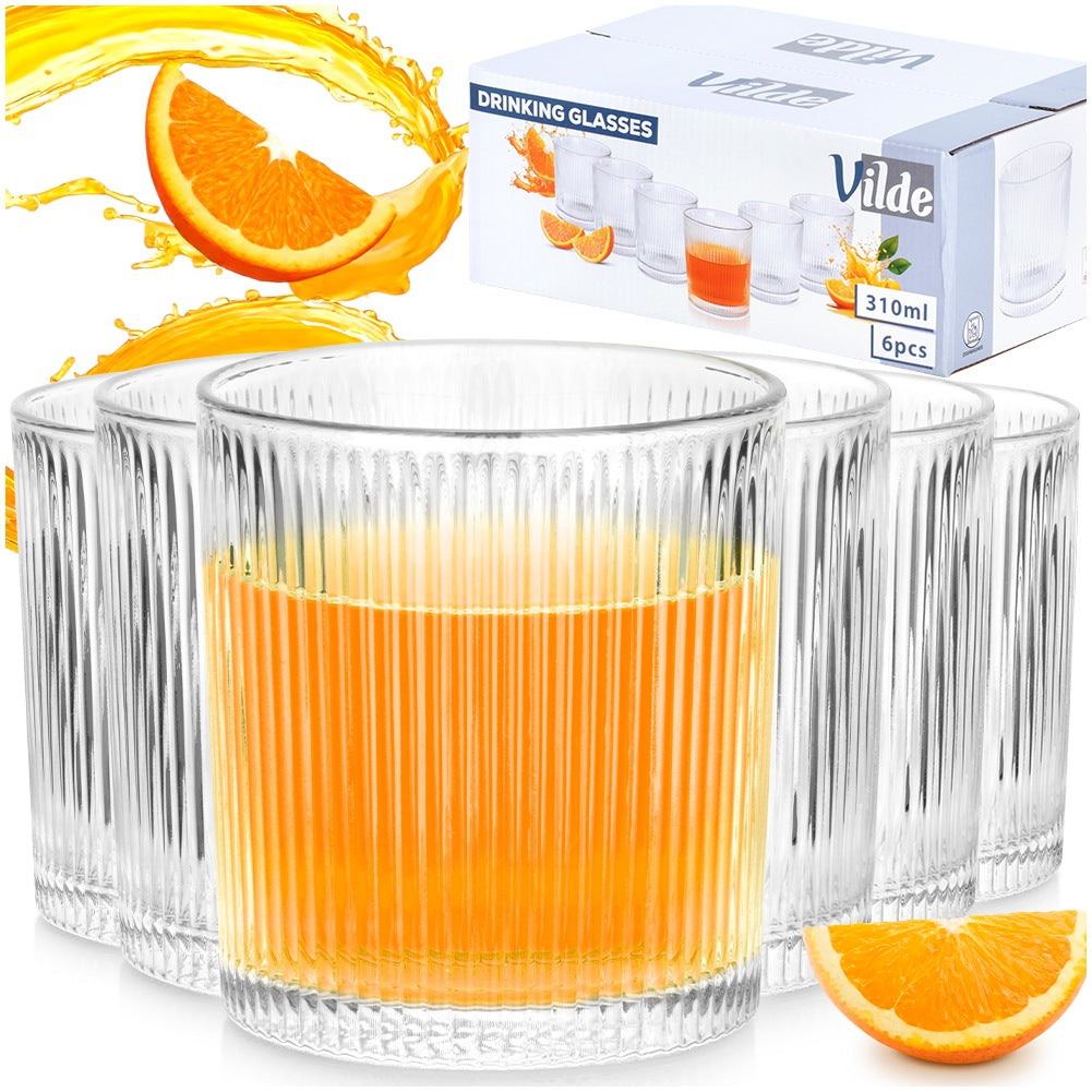 Set of 6 Glasses, 310 ml Each