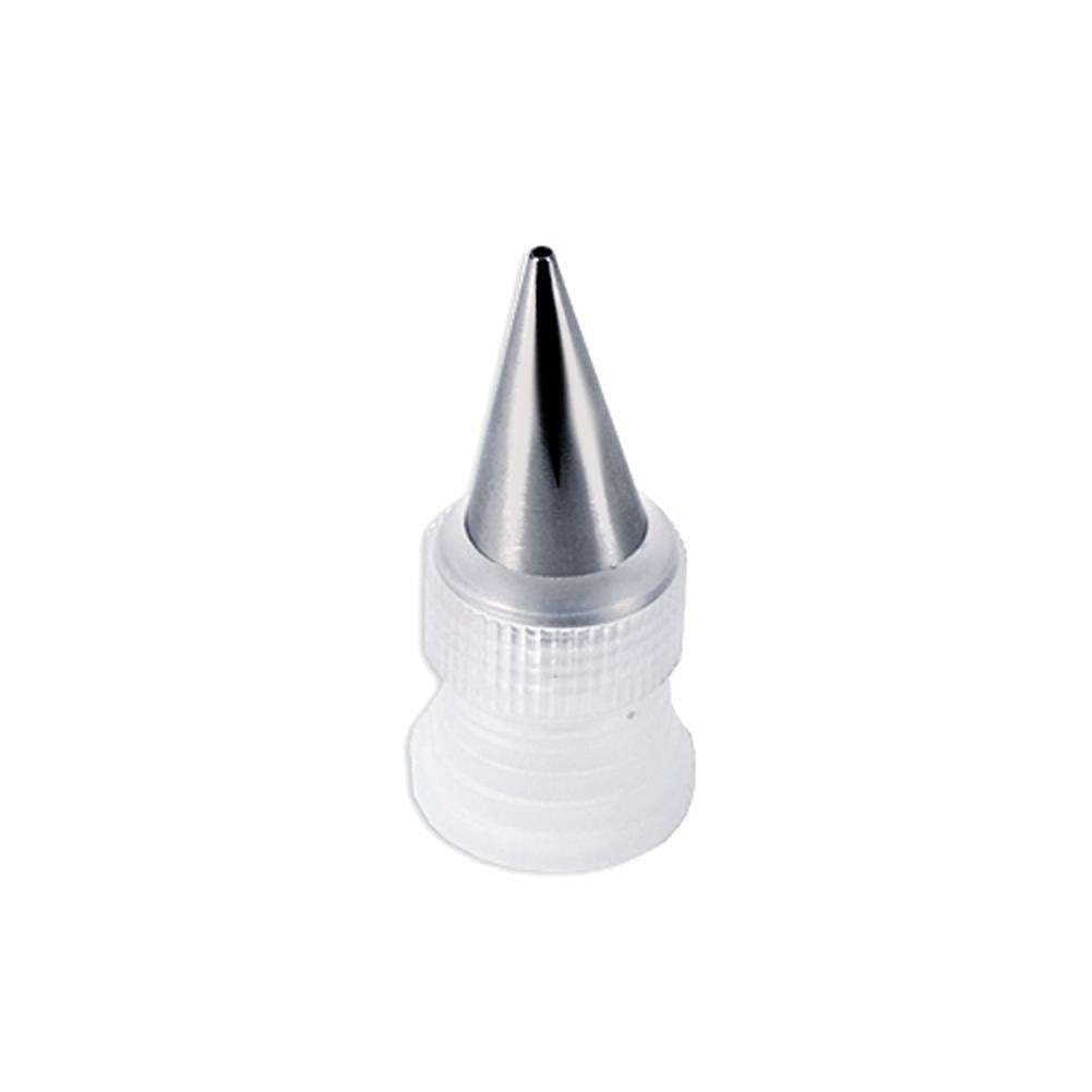 Set of 6 decorating nozzles in stainless steel