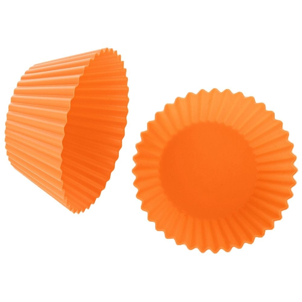 Set of 6 flexible silicone molds for muffin baking