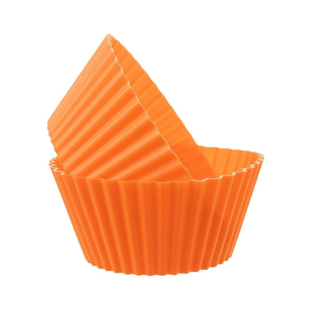 Set of 6 flexible silicone molds for muffin baking
