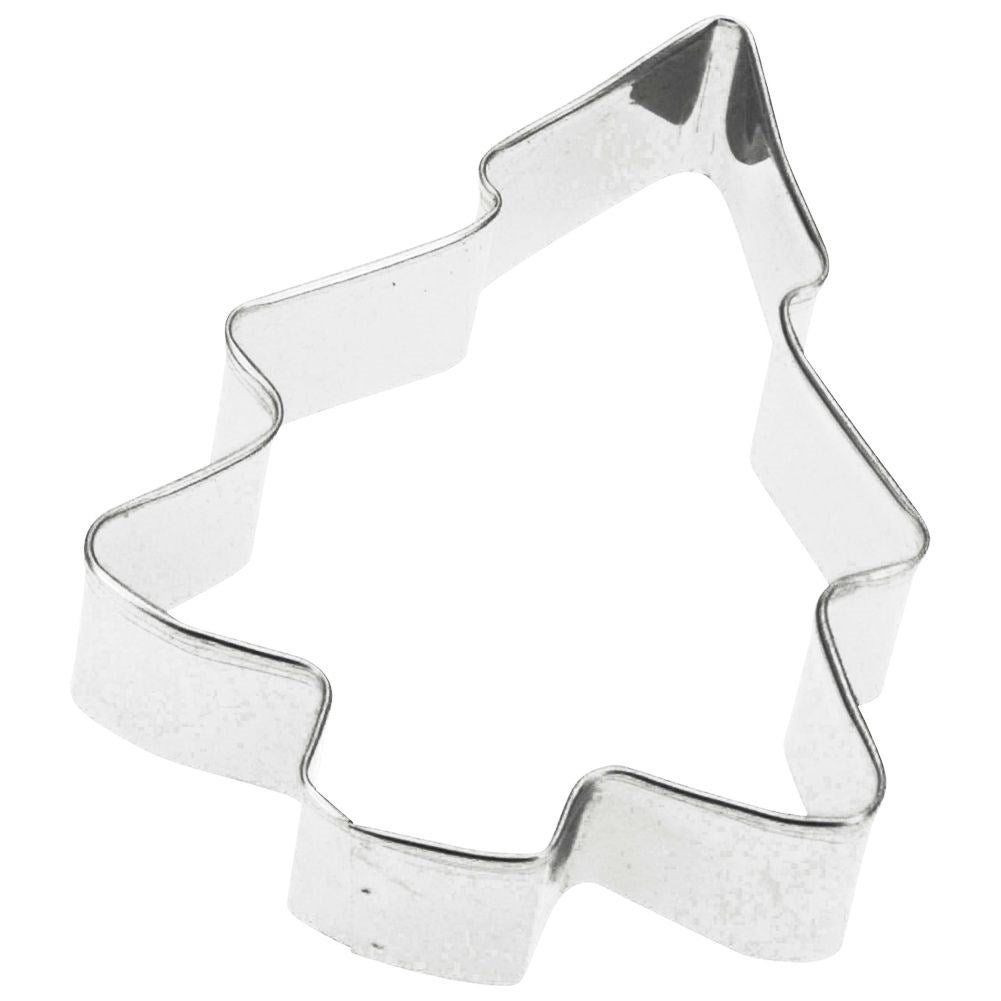 Set of 6 gingerbread molds in a Christmas motif, stainless steel