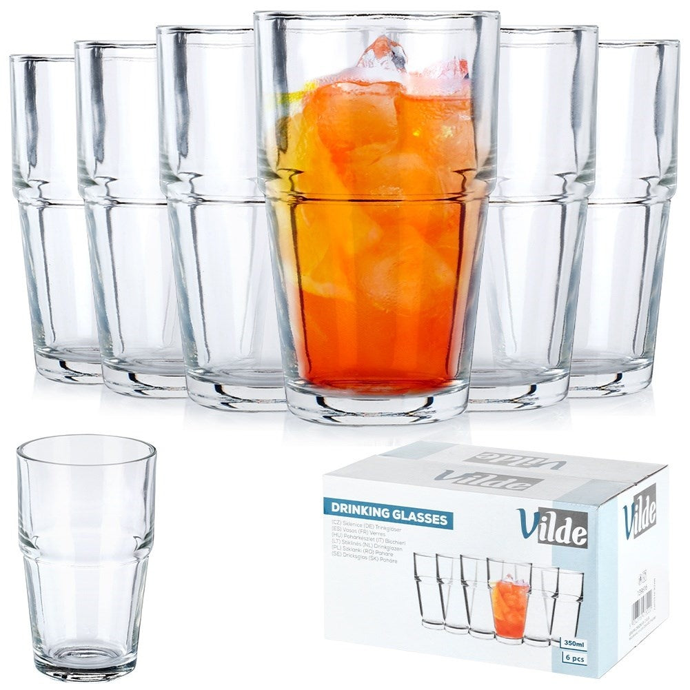 Set of 6 glasses 325 ml - Perfect for all drinks