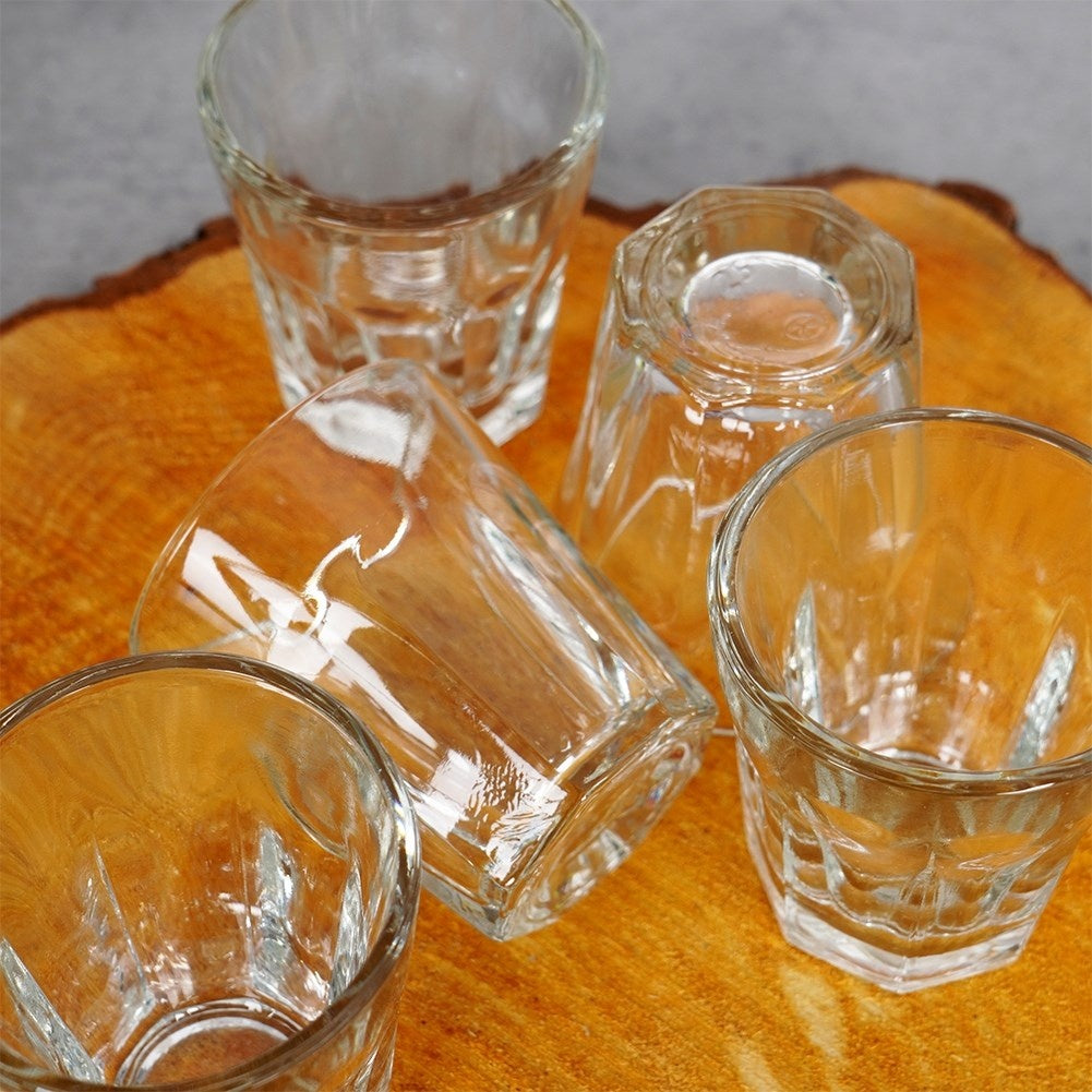 Set of 6 glasses for vodka, liqueur or shots, machine washable