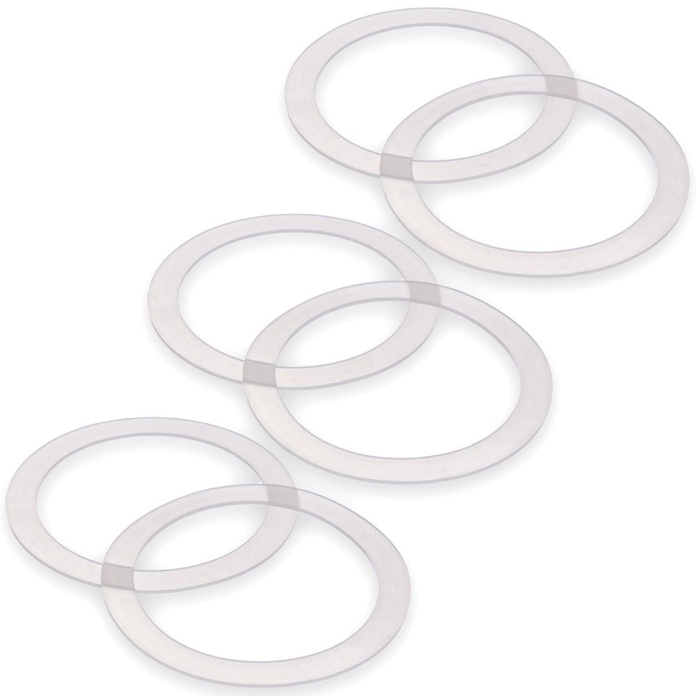 Set of 6 replaceable silicone gaskets, 11 cm diameter
