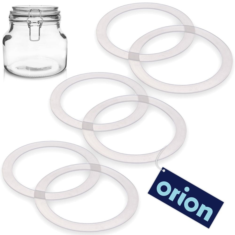 Set of 6 replaceable silicone gaskets, 11 cm diameter