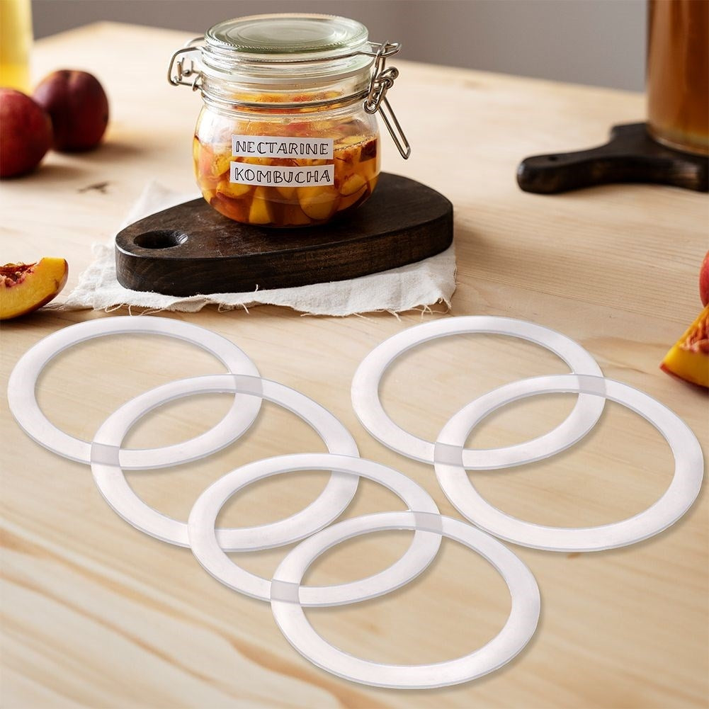 Set of 6 replaceable silicone gaskets, 11 cm diameter