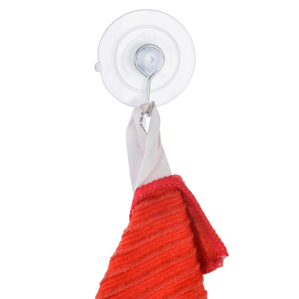 Set of 6 suction hooks for towels and dishcloths