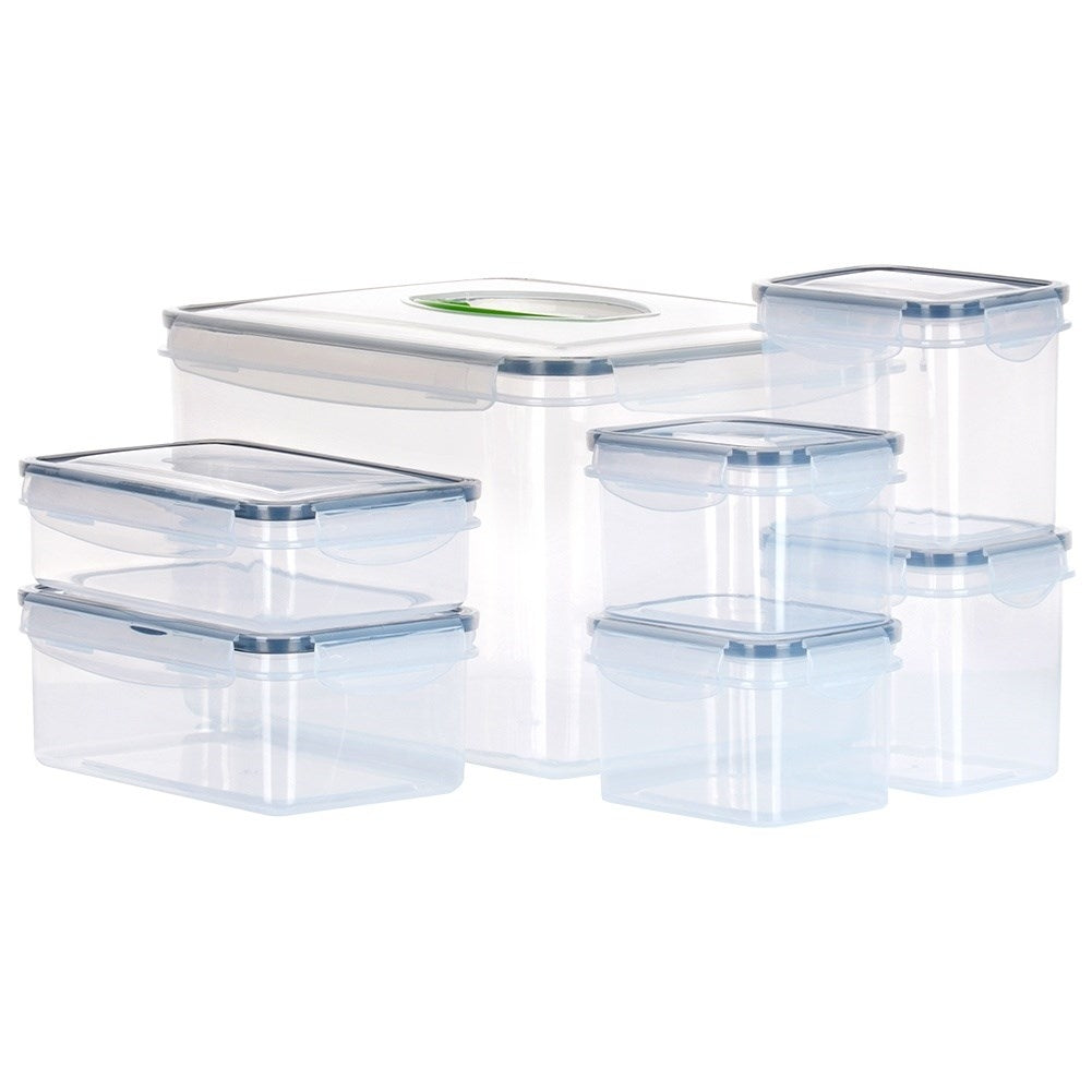 Set of 7 kitchen containers in 5 sizes, dishwasher safe