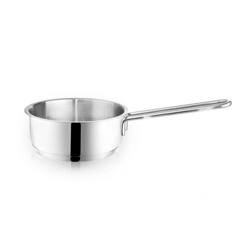 Set of 7 pans in stainless steel, induction and dishwasher safe