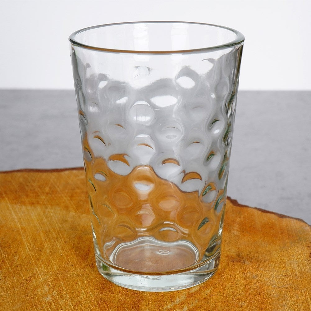 Set of 8 glasses 200 ml: Thick glass, Impressive decoration