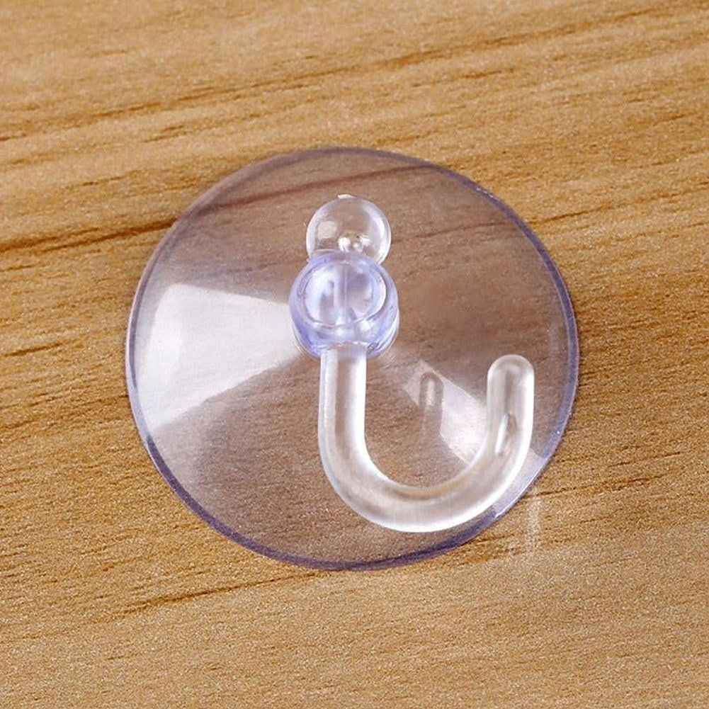 Set of 8 suction cup hooks for kitchen and bathroom